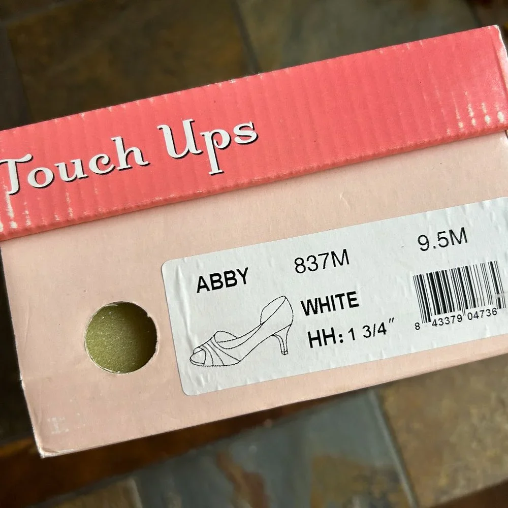 “Abby” Satin d’Orsay Bridal Pump w/kitten heel (size 9.5)